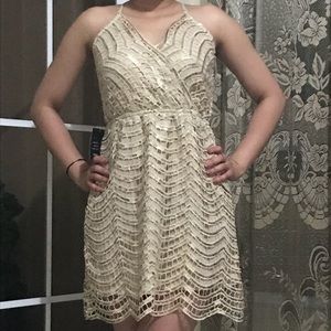 New gold dress